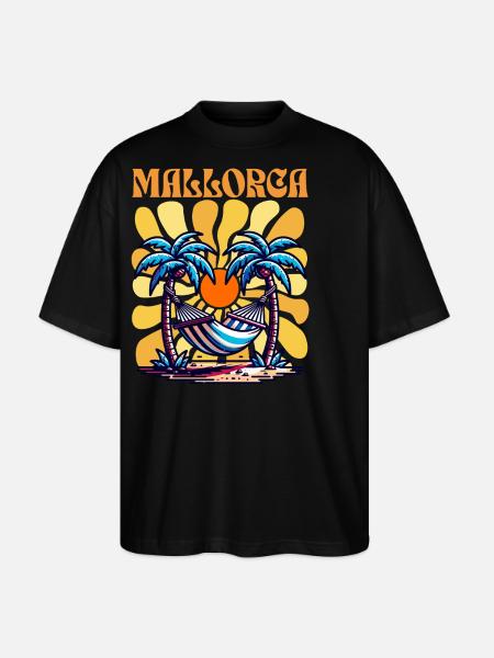 Mallorca - Stanley/Stella Oversized Unisex Bio T-Shirt Blaster 2.0 - Schwarz