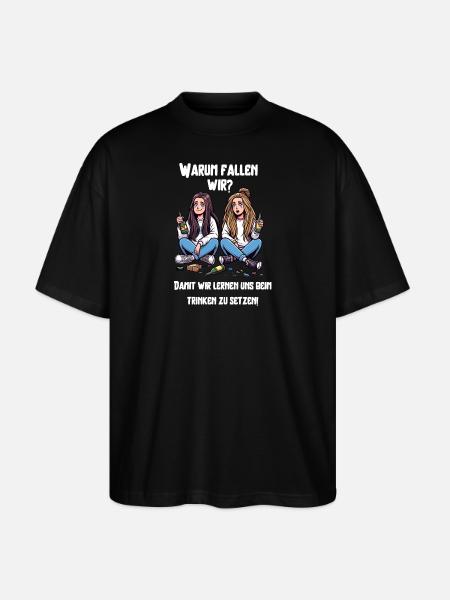 Freundinnen Mädels Trinkspruch - Stanley/Stella Oversized Unisex Bio T-Shirt Blaster 2.0 - Schwarz