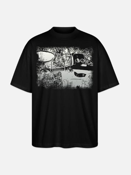 Simson Schwalbe KR51 - Stanley/Stella Oversized Unisex Bio T-Shirt Blaster 2.0 - Schwarz