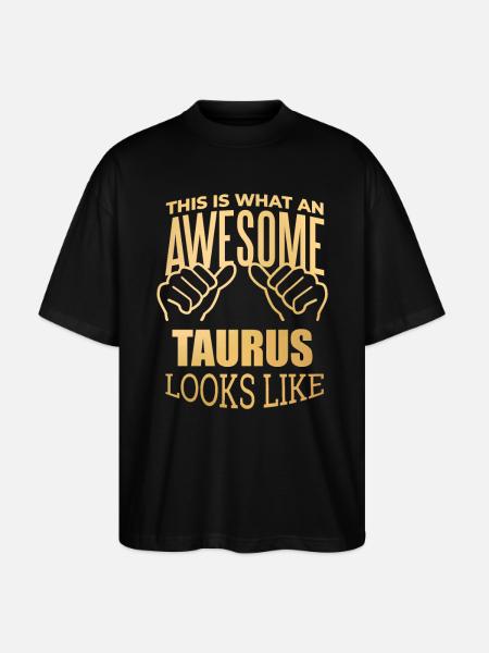 Stier, Stier, Stier, Stier - Stanley/Stella Oversized Unisex Bio T-Shirt Blaster 2.0 - Schwarz