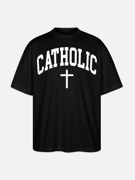 Katholisch Katholik Catholic - Stanley/Stella Oversized Unisex Bio T-Shirt Blaster 2.0 - Schwarz