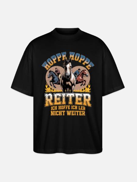 Hoppe Hoppe Reiter Y2K Bootleg - Stanley/Stella Oversized Unisex Bio T-Shirt Blaster 2.0 - Schwarz