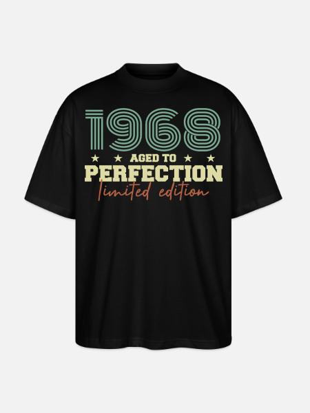 1968 - Stanley/Stella Oversized Unisex Bio T-Shirt Blaster 2.0 - Schwarz