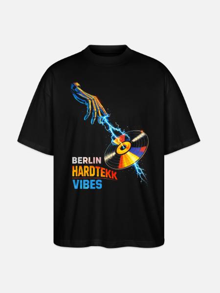 Berlin Hardtekk Tekke Ostdeutschland - Stanley/Stella Oversized Unisex Bio T-Shirt Blaster 2.0 - Schwarz