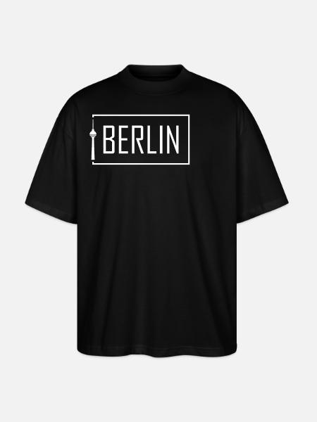 Berliner Visit Berlin - Stanley/Stella Oversized Unisex Bio T-Shirt Blaster 2.0 - Schwarz