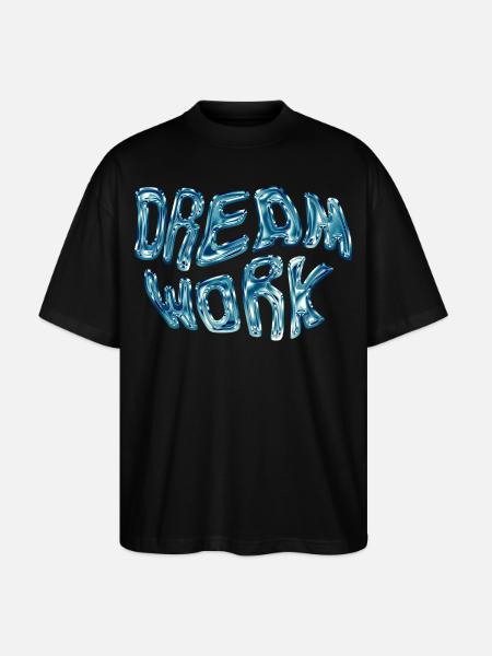 Dreamwork Chrome Bubble - Stanley/Stella Oversized Unisex Bio T-Shirt Blaster 2.0 - Schwarz