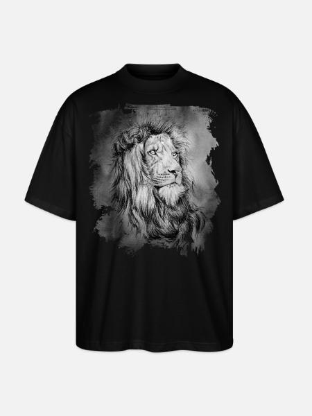 Löwe | lion - Stanley/Stella Oversized Unisex Bio T-Shirt Blaster 2.0 - Schwarz