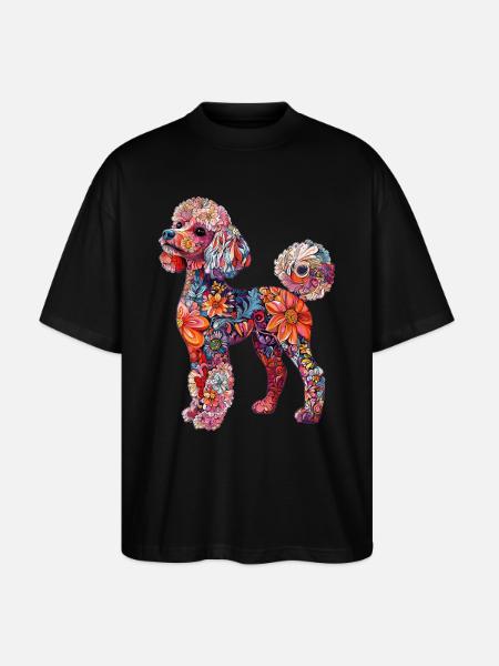 Pudel - Stanley/Stella Oversized Unisex Bio T-Shirt Blaster 2.0 - Schwarz