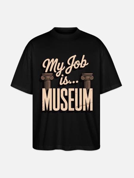Museum - Stanley/Stella Oversized Unisex Bio T-Shirt Blaster 2.0 - Schwarz