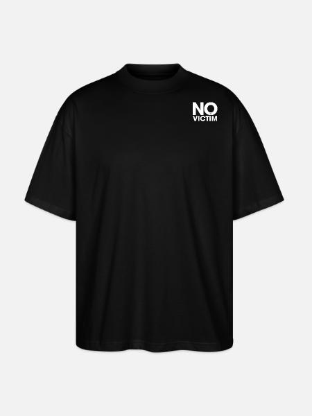 Victim white breast emblem - Stanley/Stella Oversized Unisex Bio T-Shirt Blaster 2.0 - Schwarz