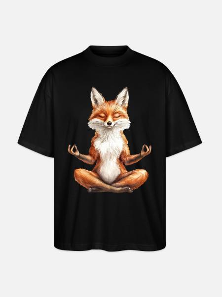 Fuchs - Stanley/Stella Oversized Unisex Bio T-Shirt Blaster 2.0 - Schwarz
