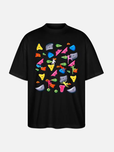Bouldern Klettern Boulderer Boulder - Stanley/Stella Oversized Unisex Bio T-Shirt Blaster 2.0 - Schwarz