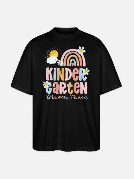 Kindergarten Team - Stanley/Stella Oversized Unisex Bio T-Shirt Blaster 2.0 - Schwarz