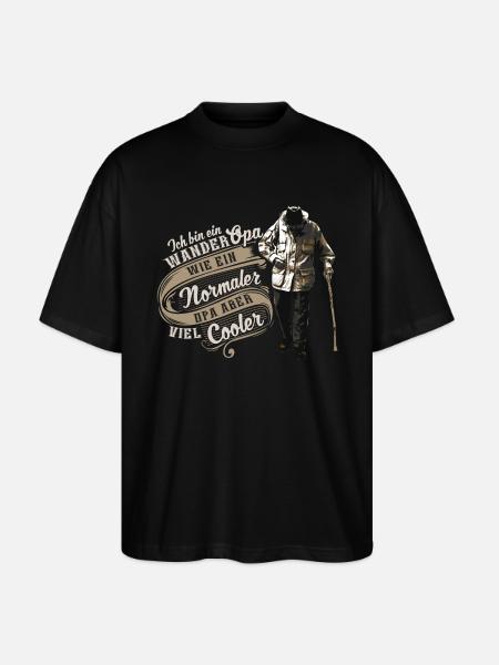 WANDER OPA - Stanley/Stella Oversized Unisex Bio T-Shirt Blaster 2.0 - Schwarz
