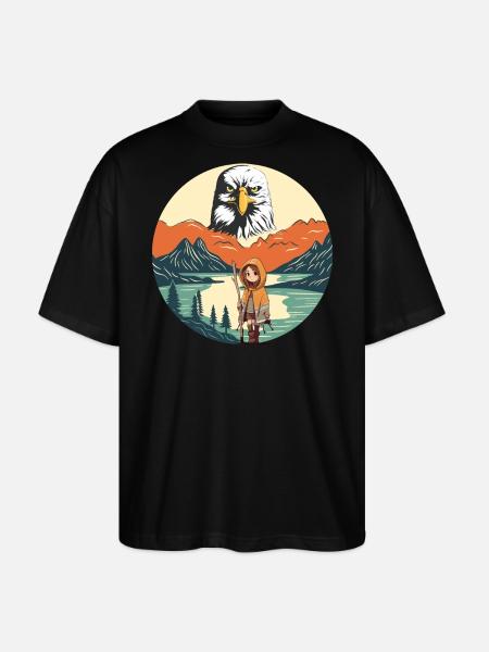 Berg - Stanley/Stella Oversized Unisex Bio T-Shirt Blaster 2.0 - Schwarz