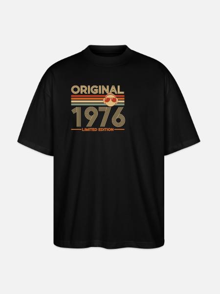 1976 - Stanley/Stella Oversized Unisex Bio T-Shirt Blaster 2.0 - Schwarz