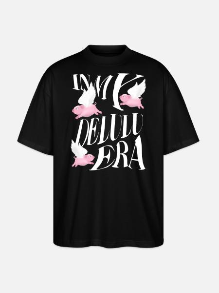 In meiner Delulu-Ära - Stanley/Stella Oversized Unisex Bio T-Shirt Blaster 2.0 - Schwarz