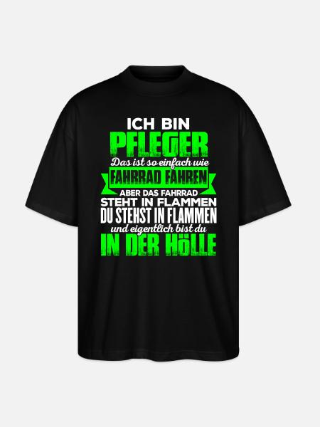 PFLEGER - Hölle - Stanley/Stella Oversized Unisex Bio T-Shirt Blaster 2.0 - Schwarz