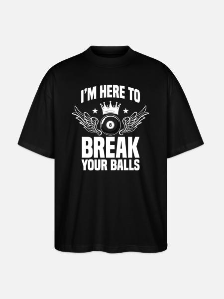 Pool Billard - Stanley/Stella Oversized Unisex Bio T-Shirt Blaster 2.0 - Schwarz