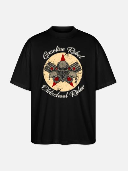 Gasoline Rebel - Stanley/Stella Oversized Unisex Bio T-Shirt Blaster 2.0 - Schwarz