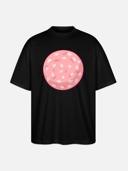 Fleischwurst Kostüm Fleischer Fleisch Wurst - Stanley/Stella Oversized Unisex Bio T-Shirt Blaster 2.0 - Schwarz
