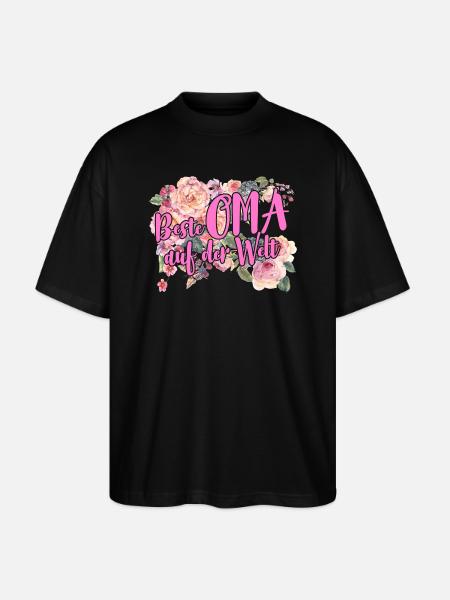 Beste OMA - Stanley/Stella Oversized Unisex Bio T-Shirt Blaster 2.0 - Schwarz