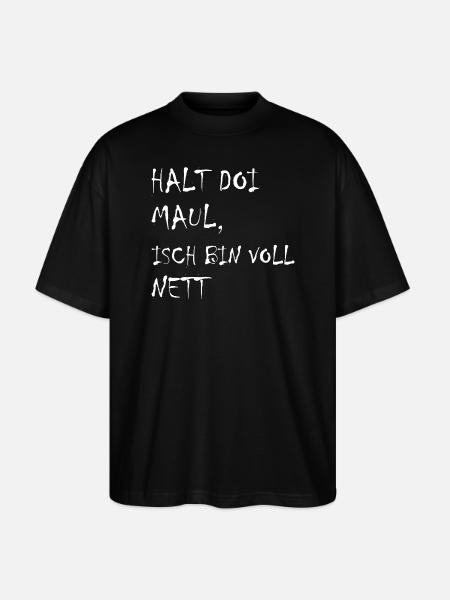Mannheim Monnem Mannheimat - Stanley/Stella Oversized Unisex Bio T-Shirt Blaster 2.0 - Schwarz