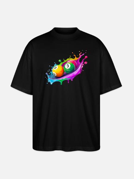 Billard - Stanley/Stella Oversized Unisex Bio T-Shirt Blaster 2.0 - Schwarz