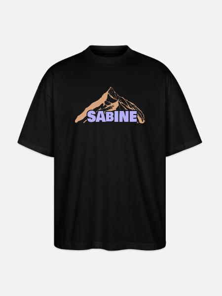 Geschenk für Sabine - Stanley/Stella Oversized Unisex Bio T-Shirt Blaster 2.0 - Schwarz