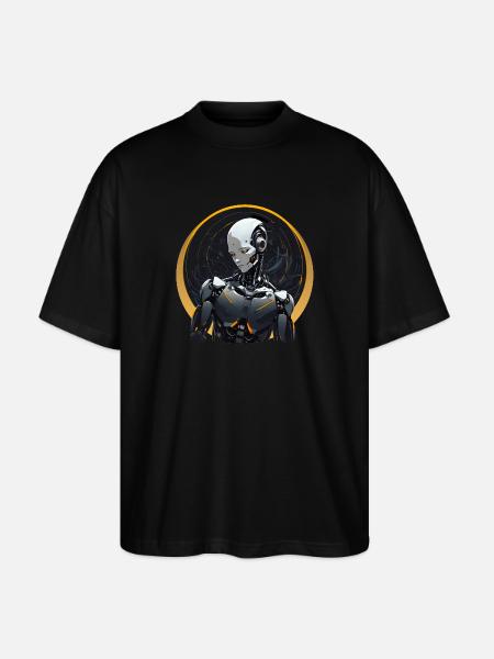 BLICK NACH UNTEN - Stanley/Stella Oversized Unisex Bio T-Shirt Blaster 2.0 - Schwarz
