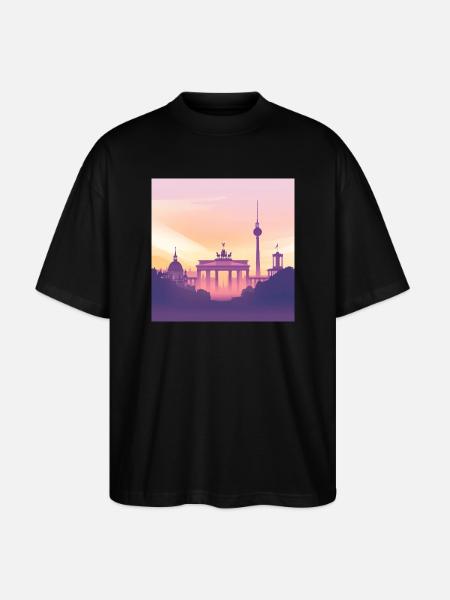 Berlin - Stanley/Stella Oversized Unisex Bio T-Shirt Blaster 2.0 - Schwarz