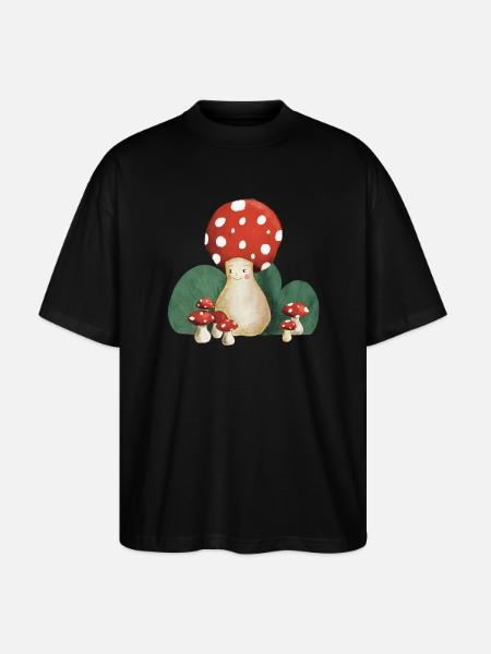 Mama Mushroom - Stanley/Stella Oversized Unisex Bio T-Shirt Blaster 2.0 - Schwarz