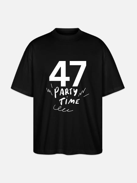 47 - Stanley/Stella Oversized Unisex Bio T-Shirt Blaster 2.0 - Schwarz