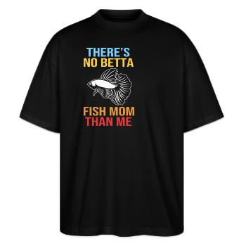 Aquarium Aquarist - Stanley/Stella Oversized Unisex Bio T-Shirt Blaster 2.0 - Schwarz - Vorne - Alina (178cm) & Michal (187cm)