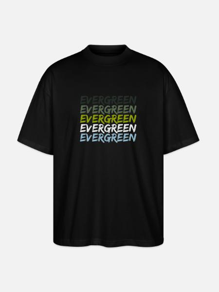 Evergreen - Stanley/Stella Oversized Unisex Bio T-Shirt Blaster 2.0 - Schwarz