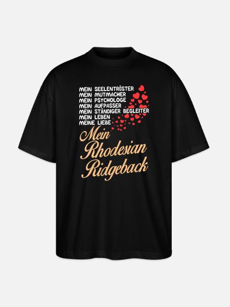 Rhodesian-Ridgeback- Mein - Stanley/Stella Oversized Unisex Bio T-Shirt Blaster 2.0 - Schwarz