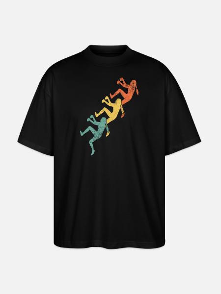 Klettern Mädchen Kletterer - Stanley/Stella Oversized Unisex Bio T-Shirt Blaster 2.0 - Schwarz