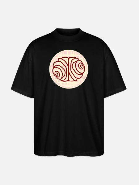 FRANZBRÖTCHEN GEBÄCK HAMBURGER STUDENTIN - Stanley/Stella Oversized Unisex Bio T-Shirt Blaster 2.0 - Schwarz