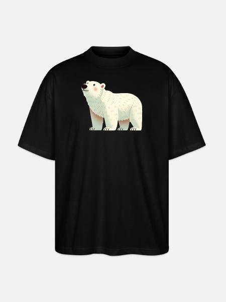 Eisbär - Stanley/Stella Oversized Unisex Bio T-Shirt Blaster 2.0 - Schwarz
