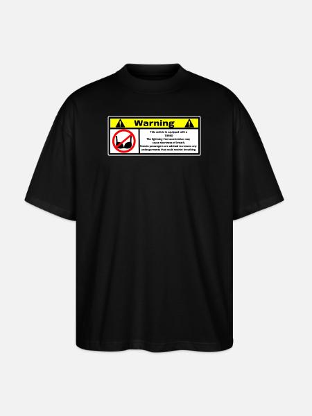 Turbo - Stanley/Stella Oversized Unisex Bio T-Shirt Blaster 2.0 - Schwarz