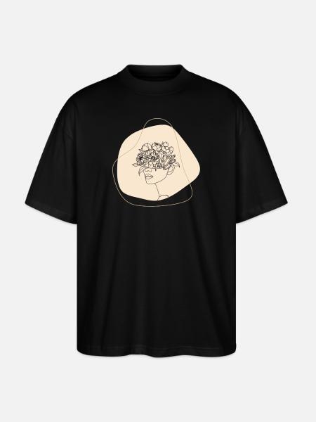 Frauen blühen - Stanley/Stella Oversized Unisex Bio T-Shirt Blaster 2.0 - Schwarz