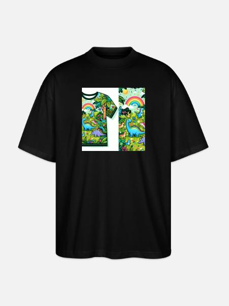 Kinder Design Set - Stanley/Stella Oversized Unisex Bio T-Shirt Blaster 2.0 - Schwarz