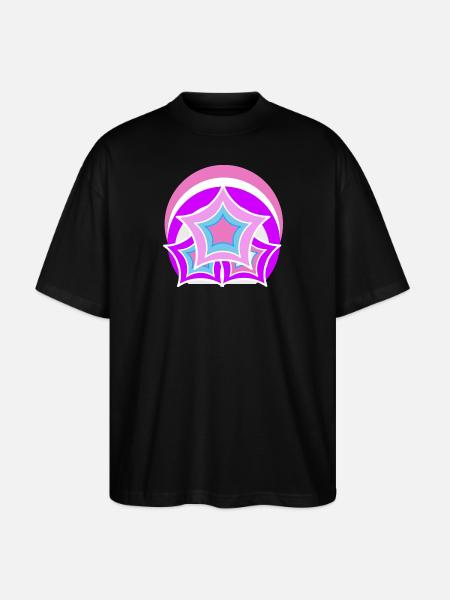 Sternenhimmel bunt, graphic art - Stanley/Stella Oversized Unisex Bio T-Shirt Blaster 2.0 - Schwarz