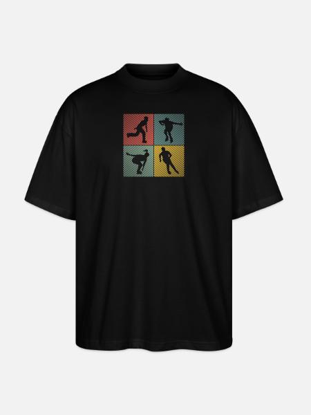 Inline-Skating Rollerskates Inline-Skater - Stanley/Stella Oversized Unisex Bio T-Shirt Blaster 2.0 - Schwarz