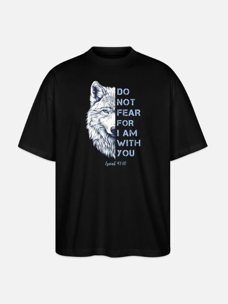 Religiöses Zitat Bibelvers - Stanley/Stella Oversized Unisex Bio T-Shirt Blaster 2.0 - Schwarz