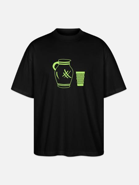 Bembel und Geripptes - Stanley/Stella Oversized Unisex Bio T-Shirt Blaster 2.0 - Schwarz