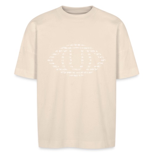 LIRISMO WHITE - Stanley/Stella BLASTER unisex oversize organic T-shirt