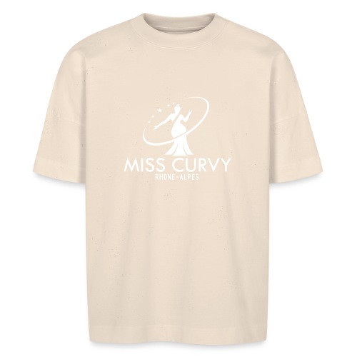 MISS CURVY Rhône Alpes blanc - T-shirt bio BLASTER oversize Stanley/Stella Unisexe