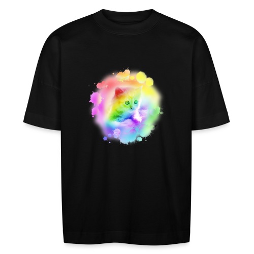 Rainbow Kitty - Stanley/Stella BLASTER unisex oversize organic T-shirt