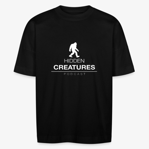 Hidden Creatures Logo White - Stanley/Stella BLASTER unisex oversize organic T-shirt